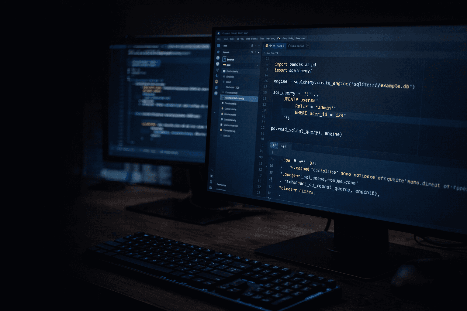 Painel direito do hero